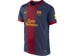 RBARC68J Barcelona Home Shirt Nike Boys Jersey 12 13 Kids Kit