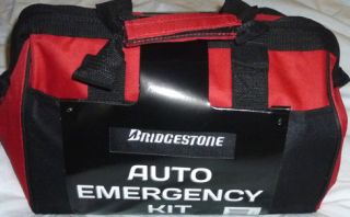 Bridgstone 71 Piece Car Auto Travel Road Emergency Kit with Carrying 