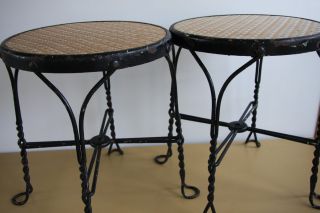 consideration are these 2 antique ice cream parlor bar stools