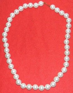 Kenneth Lane White Jumbo Faux Pearl Strand Necklace 36 New Jewelry 