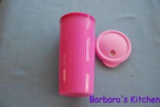 Tupperware Insulated Tumbler Dripless with Straw Pink