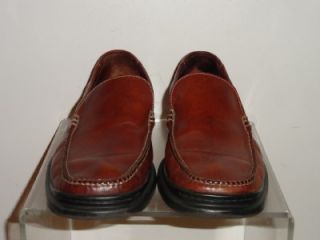   Barbara Mens Brown Leather Loafers Slip on Shoes Size 10 5 M