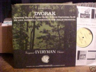 Sir John Barbirolli LP Dvorak Symphony No 4 Vanguard