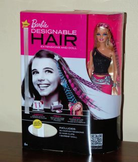 NEW Barbie Designable Hair Extensions & Doll Printable Wearable