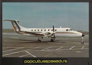 BAR HARBOR AIRLINES Beech 1900 Airplane Photo POSTCARD