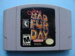 Conkers Bad Fur Day 64 with Collectors Case Box N64 Nintendo 64 2001 