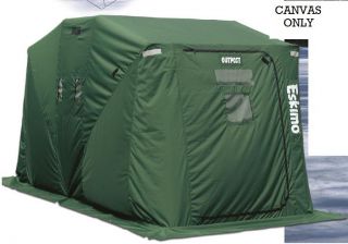 69446 Green Replacement Canvas Only Outpost Ice Shelter Green Skin 
