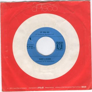 Barry Eileen If You Go 45 RPM Dutch 1975 Holland Omeg