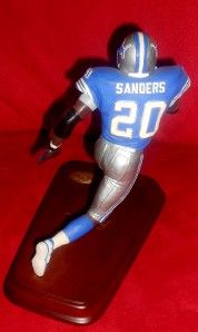 Danbury Mint Barry Sanders Figurine Detroit Lions Retired Football 