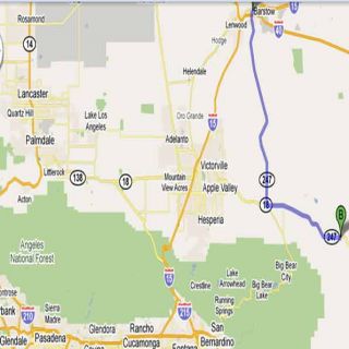 FROM BARSTOW 57 MILES