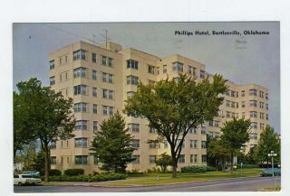 phillips hotel postcard bartlesville oklahoma 1966