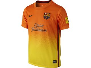 RBARC69J Barcelona Away Shirt Nike Boys Jersey 12 13 Kids Kit