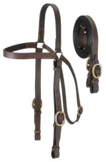 Barco Dark Brown Leather Aussie Bridle Horse Tack Equine