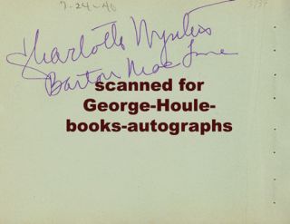 Barton MacLane Autograph Maltese Falcon Bogart 1940