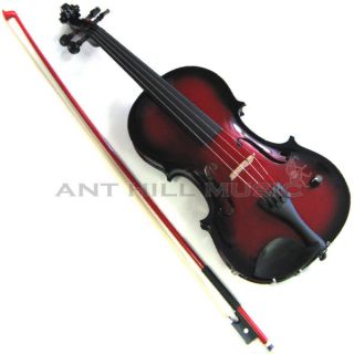 Barcus Berry Acoustic Electric Vibrato AE Violin Red