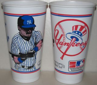 NY Yankees Vintage Baseball Sports Cups Lot 2 RARE