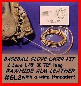 Tan 1 8 x 72 Lace Baseball Glove Lace Repair Kit Laces  