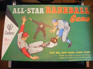 1962 Cadaco All Star Baseball Board Game with 60 PLAYER DISKS 183