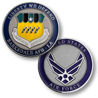 Barksdale Air Force Base Liberty Defend Challenge Coin