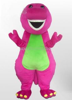 Purple Barney Mascot Costume Character Party Fancy Dress Adult Size 
