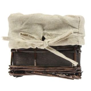 Woven Willow Storage Baskets Home Décor Rustic Organization Wooden 