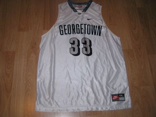   Hoyas Alonzo Mourning Official Basketball Jersey Adult Size XXL
