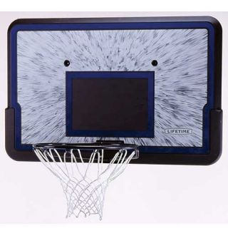 Lifetime 3241 Basketball Backboard and Rim Combo with 44 inch Shatter 