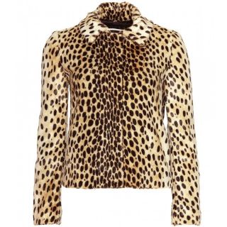 By Malene Birger Galatea Burnt Umbra Leopard Jacket Coat Size 34 36 38 