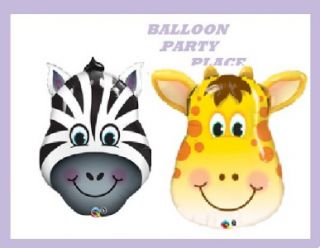   Baby Shower Decorations Jungle Safari Zebra Giraffe Balloons