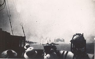 WWII Battleship Battle of Dakar Photo September 1940