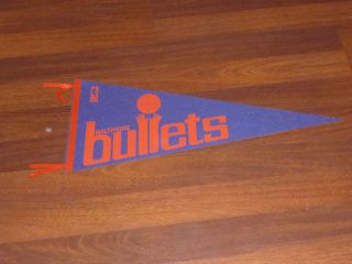 Vintage Baltimore Bullets Full Size Pennant Very Nice