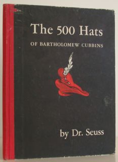 Dr Seuss 500 Hats of Bartholomew Cubbins Inscribed