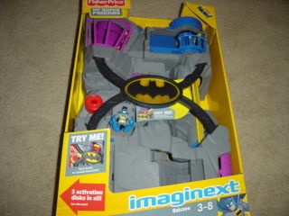 Fisher Price Imaginext BATCAVE Bat Cave Batman and Robin  