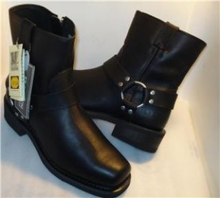 BATES mens HARNESS Boots Black side zipper (Riding Boot) US sz 7