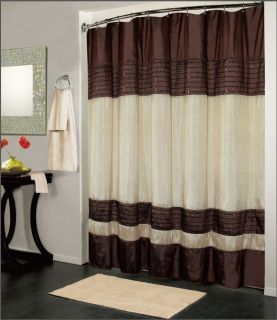 Luxury Fabric Shower Curtain Bathroom Accessories 70 x 72 Ibiza 
