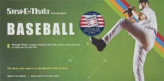 Strat O Matic National Baseball Hall of Fame Game