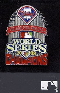 Philadelphia Phillies Baseball World Series 2008 Pin