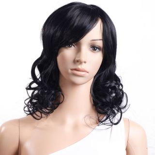 New Anime Wig Stunning Long Curly Side Bang Cosplay Hair Wig 24 4 inch 