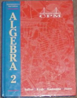 Algebra 2 College Prep Mathematics 9th Math Text w Key