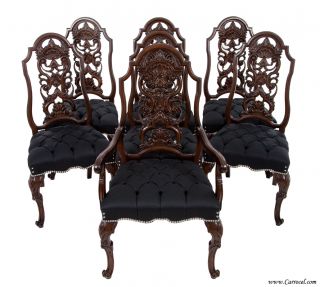 Antique Batesville Dining Chair Set Carved CR2012 000