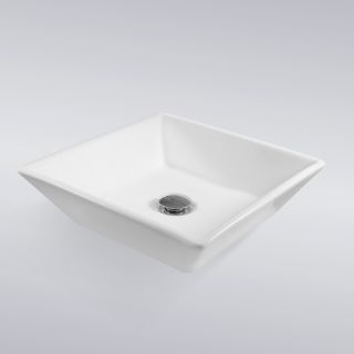   Bathroom Square Porcelain Ceramic Vessel Vanity Sink Art Basin