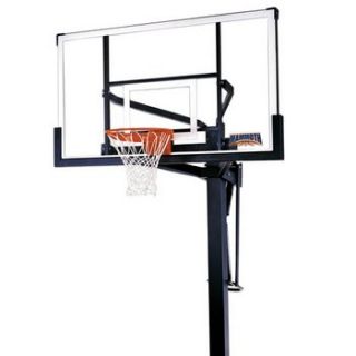 Mammoth 98874 in Ground Basketball Hoop with 72 inch Glass Backboard 