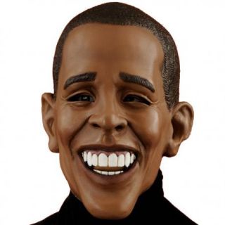 Deluxe Barack Obama Adult Halloween Mask President New