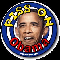 Barak Obama Toilet Urinal Sticker Waterproof or Bumpersticker by 