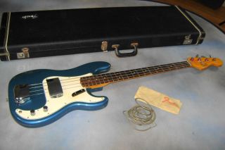 1966 Fender Precision Bass Lake Placid Blue CLEAN 1 OWNER BASS