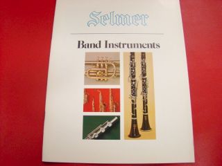 Vintage 1971 Selmer Band Instrument Catalog Mark VI Saxophone Series 