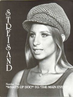 Barbra Streisand Whats Up Doto Main Event Magazine 1983