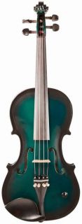 barcus berry 4 4 size acoustic electric violin green