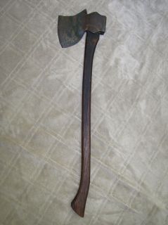 Antique Broad Axe AX Possibly Used for Firefighting Firemans Axe 