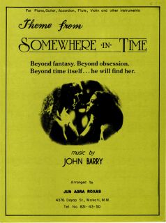 Chris Reeves J Seymour Somewhere in Time John Barry Diff Cover Movie 
